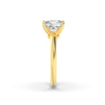1.5Cttw Elongated Cushion Shaped Lab Grown Diamond (F/VS) Knife Edge Shank Solitaire Engagement Ring in 14K Gold