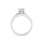 2Cttw Emerald Shaped Lab Grown Diamond (F/VS) Channel Set Bridal Engagement Ring in 14K Gold