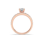 2Cttw Oval Shaped Lab Grown Diamond (F/VS) Classic Accented  Set With Band and Engagement Ring in 14K Gold