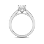 2Cttw Oval Shaped Lab Grown Diamond (F/VS) Classic Shank Solitaire Engagement Ring in 14K Gold
