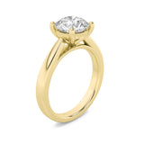 1.5Cttw Round Shaped Lab Grown Diamond (F/VS) Classic Shank Solitaire Engagement Ring in 14K Gold