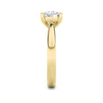 1.5Cttw Round Shaped Lab Grown Diamond (F/VS) Classic Shank Solitaire Engagement Ring in 14K Gold
