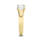 2Cttw Emerald Shaped Lab Grown Diamond (F/VS) Five Stone Band Ring in 14K Gold
