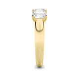 2Cttw Emerald Shaped Lab Grown Diamond (F/VS) Five Stone Band Ring in 14K Gold