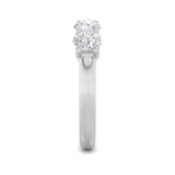 2Cttw Round Shaped Lab Grown Diamond (F/VS) Five Stone Band Ring in 14K Gold