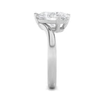 3Cttw Pear Shaped Lab Grown Diamond (F/VS) Toi et Moi Engagement Ring in 14K Gold