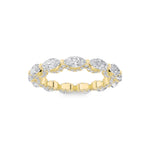 2.5Cttw Marquise Shaped Lab Grown Diamond (F/VS) Eternity Band Ring in 14K Gold