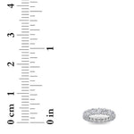 5Cttw Round Shaped Lab Grown Diamond (F/VS) Eternity Band Ring in 14K Gold