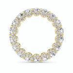 5Cttw Round Shaped Lab Grown Diamond (F/VS) Eternity Band Ring in 14K Gold