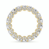 5Cttw Round Shaped Lab Grown Diamond (F/VS) Eternity Band Ring in 14K Gold
