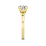 2Cttw Round Shaped Lab Grown Diamond (F/VS) Classic Solitaire Engagement Ring in 14K Gold