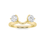 1Cttw Round Shaped Lab Grown Diamond (F/VS) Wrap  Ring in 14K Gold