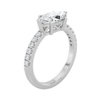 1.5Cttw Marquise Shaped Lab Grown Diamond (F/VS) East West Accented Ring in 14K Gold