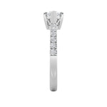 1.5Cttw Marquise Shaped Lab Grown Diamond (F/VS) East West Accented Ring in 14K Gold