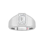 2Cttw Emerald Shaped Lab Grown Diamond (F/VS)  Ring in 14K Gold