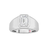 2Cttw Emerald Shaped Lab Grown Diamond (F/VS)  Ring in 14K Gold