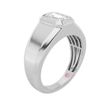 2Cttw Emerald Shaped Lab Grown Diamond (F/VS)  Ring in 14K Gold