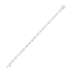 10Cttw Oval Shaped Lab Grown Diamond East & West Bracelet in 14K Gold (F/VS)