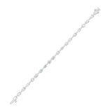 10Cttw Oval Shaped Lab Grown Diamond East & West Bracelet in 14K Gold (F/VS)