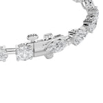 10Cttw Oval Shaped Lab Grown Diamond East & West Bracelet in 14K Gold (F/VS)