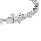 10Cttw Oval Shaped Lab Grown Diamond East & West Bracelet in 14K Gold (F/VS)
