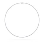 10Cttw Round Shaped Lab Grown Diamond (F/VS) Tennis Necklace in 14K White Gold
