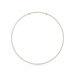 20Cttw Round Shaped Lab Grown Diamond Tennis Necklace in 14K Gold (F/VS)