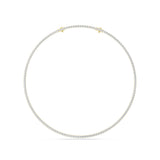 20Cttw Round Shaped Lab Grown Diamond Tennis Necklace in 14K Gold (F/VS)