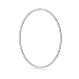 24.2Cttw Round Shaped Lab Grown Diamond Tennis Necklace in 14K Gold (F/VS)