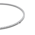 24.2Cttw Round Shaped Lab Grown Diamond Tennis Necklace in 14K Gold (F/VS)