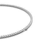 24.2Cttw Round Shaped Lab Grown Diamond Tennis Necklace in 14K Gold (F/VS)
