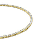 24.2Cttw Round Shaped Lab Grown Diamond Tennis Necklace in 14K Gold (F/VS)