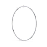 34Cttw Emerald Shaped Lab Grown Diamond Tennis Necklace in 14K Gold (F/VS)