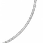 34Cttw Emerald Shaped Lab Grown Diamond Tennis Necklace in 14K Gold (F/VS)