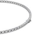 19Cttw Oval Shaped Lab Grown Diamond Tennis Necklace in 14K Gold (F/VS)