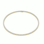 19Cttw Oval Shaped Lab Grown Diamond Tennis Necklace in 14K Gold (F/VS)