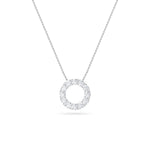 2Cttw Round Shaped Lab Grown Diamond (F/VS) Circle Pendant in 14K Gold