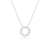 2Cttw Round Shaped Lab Grown Diamond (F/VS) Circle Pendant in 14K Gold