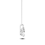 1Cttw Pear Shaped Lab Grown Diamond (F/VS) Split Bale Solitaire Pendant in 14K Gold