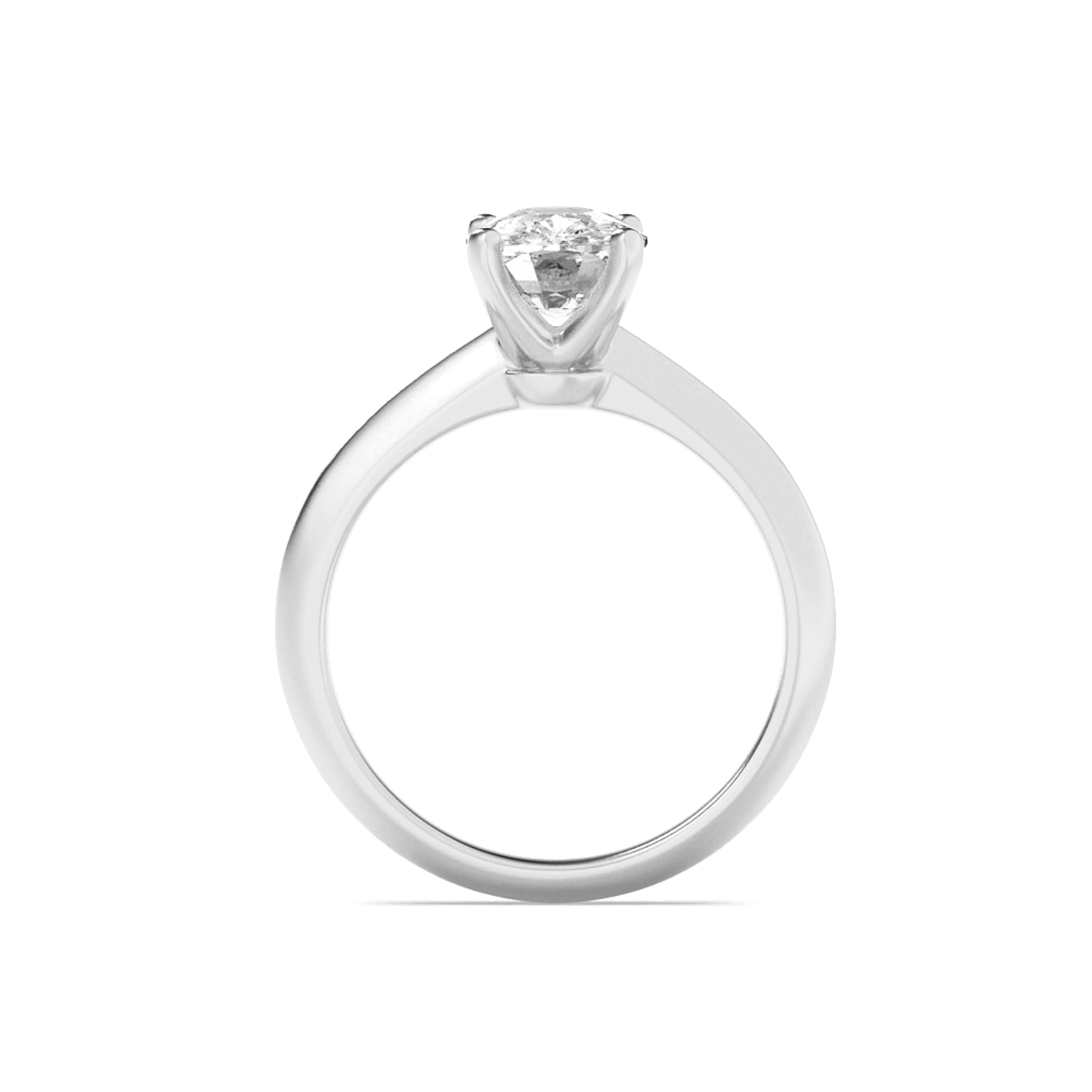 1.5Cttw Elongated Cushion Shaped Lab Grown Diamond (F/VS) Knife Edge Shank Solitaire Engagement Ring in 14K Gold