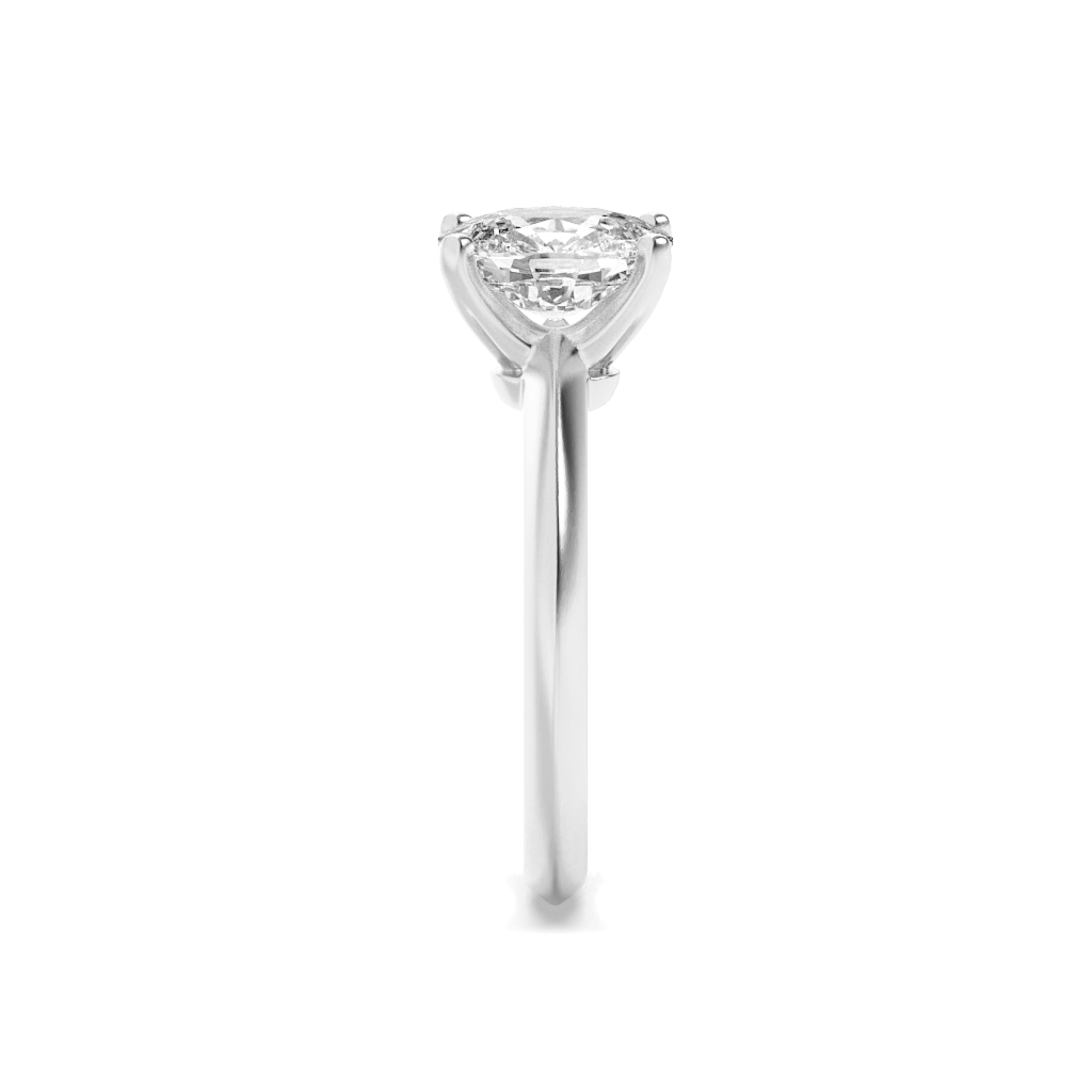 1.5Cttw Elongated Cushion Shaped Lab Grown Diamond (F/VS) Knife Edge Shank Solitaire Engagement Ring in 14K Gold