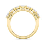 2Cttw Oval Shaped Lab Grown Diamond (F/VS) Seven Stone Band Ring in 14K Gold
