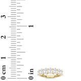 2Cttw Oval Shaped Lab Grown Diamond (F/VS) Seven Stone Band Ring in 14K Gold