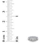 3Cttw Marquise Shaped Lab Grown Diamond (F/VS) Eternity Band Ring in 14K Gold - Size 7