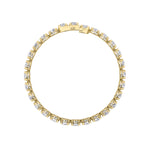 12Cttw Round Shaped Lab Grown Diamond (F/VS)  Bracelet in 14K Gold