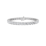 15Cttw Round Shaped Lab Grown Diamond Tennis Bracelet in 14K Gold (G/VS)