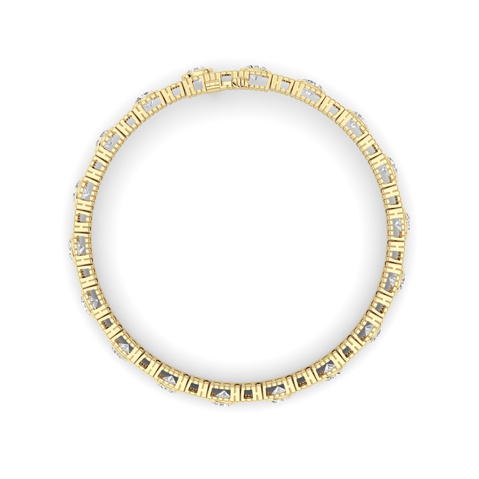 Round Lab Grown Diamond (F/VS ) Bracelet Bracelet in 14K Gold