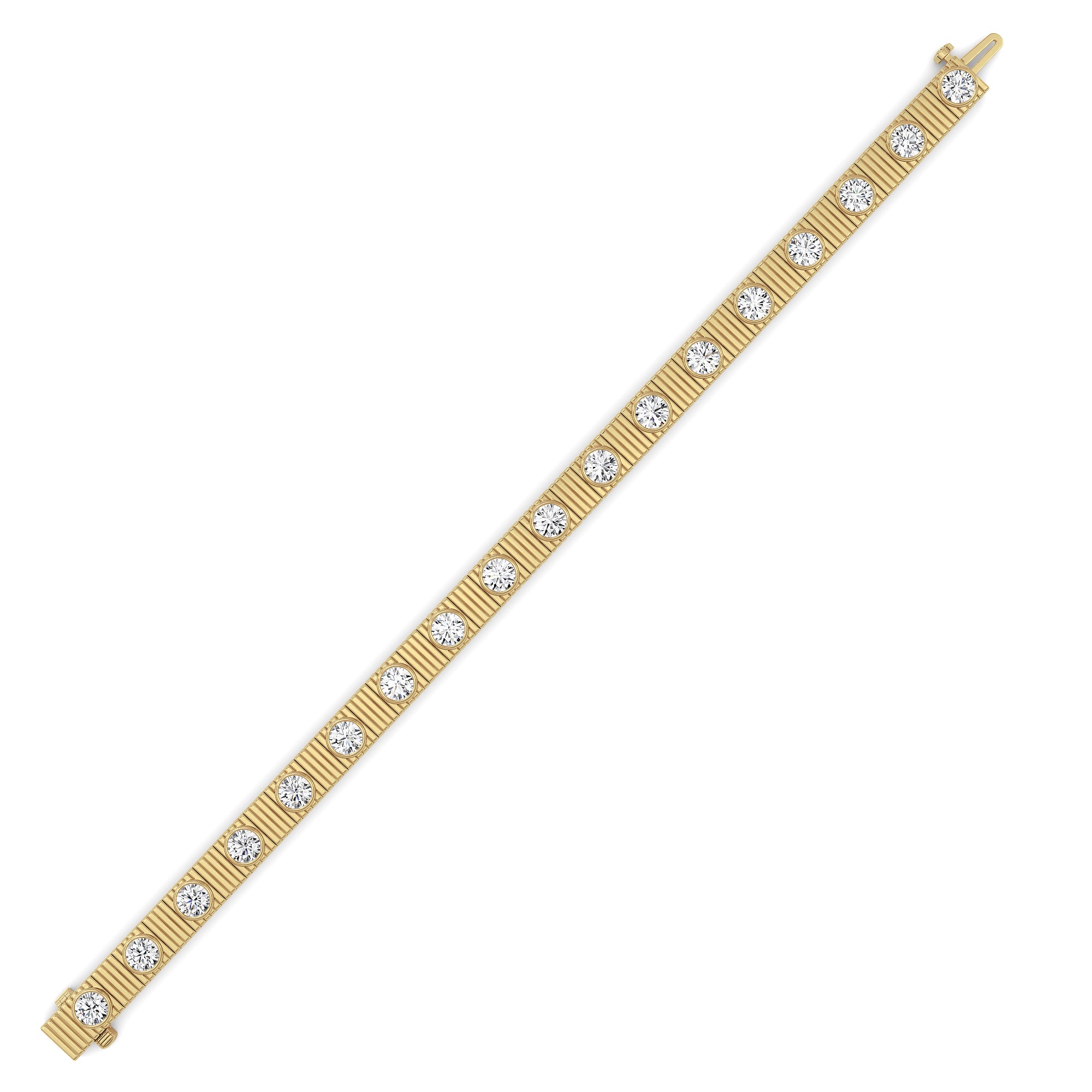 Round Lab Grown Diamond (F/VS ) Bracelet Bracelet in 14K Gold
