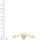 Heart Lab Grown Diamond (F/VS ) Bracelet Bracelet in 14K Gold