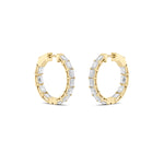3.5Cttw Emerald Shaped Lab Grown Diamond (F/VS)  Earrings in 14K Gold